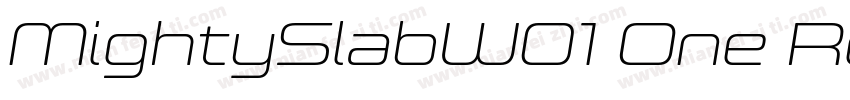 MightySlabW01 One Regular字体转换